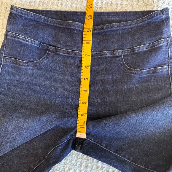 American Eagle Pull On Bootcut Jeans Womens Small Short Luxe Stretch Dark Wash - Picture 8 of 9